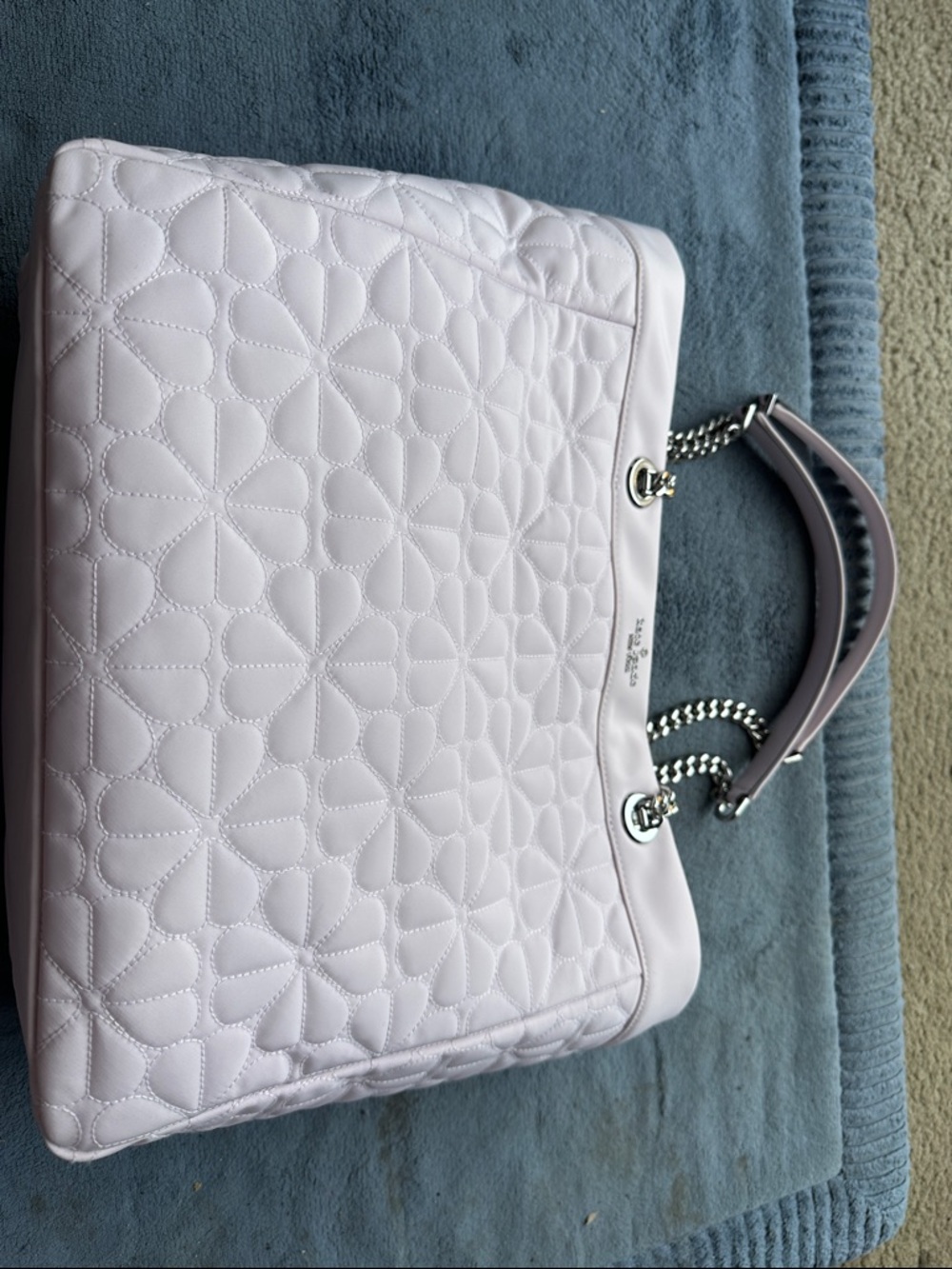 kate spade Quilted Chain-Handle Tote in Light Pink - Picture 3 of 3